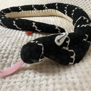 Wild Republic Hooded Cobra Black Beige Plush Snake Stuffed Animal Reptile Toy